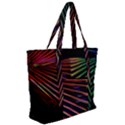 Abstract Neon Background Light Zip Up Canvas Bag View2