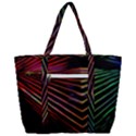 Abstract Neon Background Light Zip Up Canvas Bag View3