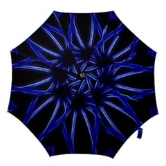 Light Effect Blue Bright Design Hook Handle Umbrellas (small) by HermanTelo