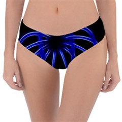 Light Effect Blue Bright Design Reversible Classic Bikini Bottoms by HermanTelo