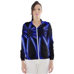 Light Effect Blue Bright Design Women s Windbreaker