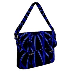 Light Effect Blue Bright Design Buckle Messenger Bag