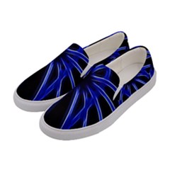 Light Effect Blue Bright Design Women s Canvas Slip Ons by HermanTelo