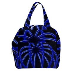 Light Effect Blue Bright Design Boxy Hand Bag