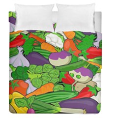 Vegetables Bell Pepper Broccoli Duvet Cover Double Side (queen Size) by HermanTelo