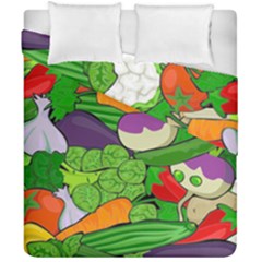 Vegetables Bell Pepper Broccoli Duvet Cover Double Side (california King Size)