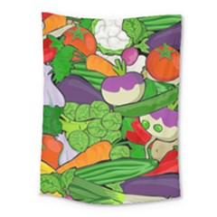 Vegetables Bell Pepper Broccoli Medium Tapestry by HermanTelo