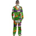 Vegetables Bell Pepper Broccoli Men s Satin Pajamas Long Pants Set View2