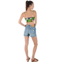 Vegetables Bell Pepper Broccoli Woven Tie Front Bralet View2