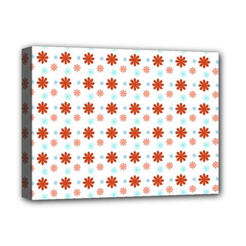 Background Flowers Multicolor Deluxe Canvas 16  X 12  (stretched) 