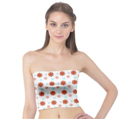 Background Flowers Multicolor Tube Top