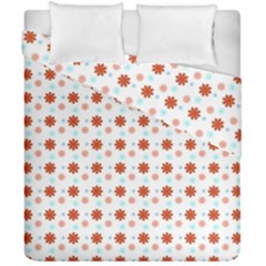 Background Flowers Multicolor Duvet Cover Double Side (california King Size) by HermanTelo