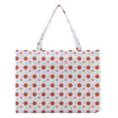 Background Flowers Multicolor Medium Tote Bag