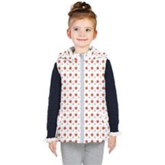 Background Flowers Multicolor Kids  Hooded Puffer Vest