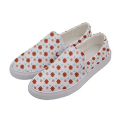 Background Flowers Multicolor Women s Canvas Slip Ons