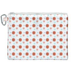 Background Flowers Multicolor Canvas Cosmetic Bag (xxl)