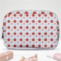 Background Flowers Multicolor Make Up Pouch (small)