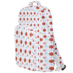 Background Flowers Multicolor Double Compartment Backpack