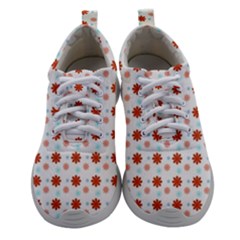 Background Flowers Multicolor Women Athletic Shoes