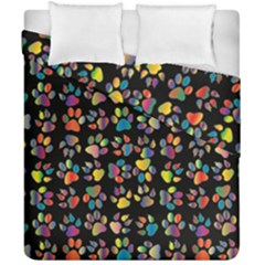 Paws Duvet Cover Double Side (california King Size) by ArtworkByPatrick