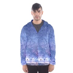 Gouttes D eau Galaxy Men s Hooded Windbreaker by kcreatif