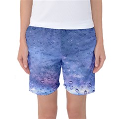 Gouttes D eau Galaxy Women s Basketball Shorts by kcreatif