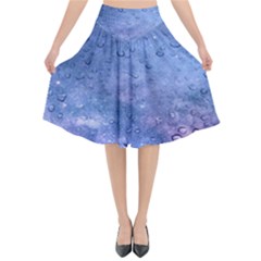 Gouttes D eau Galaxy Flared Midi Skirt by kcreatif