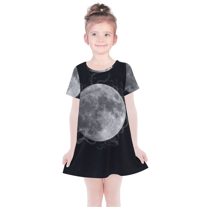 Lune étoilé Kids  Simple Cotton Dress