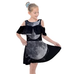 Lune Étoilé Kids  Shoulder Cutout Chiffon Dress by kcreatif