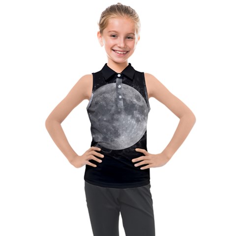 Lune Étoilé Kids  Sleeveless Polo Tee by kcreatif