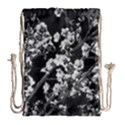 Fleurs de cerisier Noir & Blanc Drawstring Bag (Large) View1