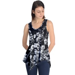 Fleurs De Cerisier Noir & Blanc Sleeveless Tunic by kcreatif