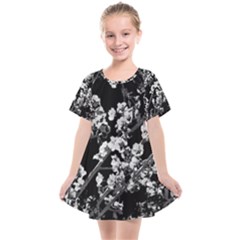 Fleurs De Cerisier Noir & Blanc Kids  Smock Dress by kcreatif