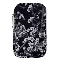 Fleurs De Cerisier Noir & Blanc Waist Pouch (small) by kcreatif