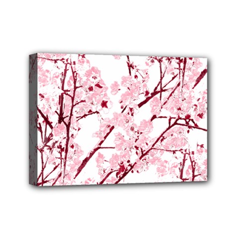 Fleurs De Cerisier Mini Canvas 7  X 5  (stretched) by kcreatif