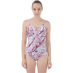 Fleurs De Cerisier Cut Out Top Tankini Set by kcreatif