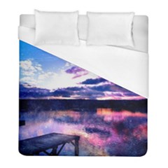 Photo Coucher Du Soleil Effet Galaxy Duvet Cover (full/ Double Size) by kcreatif