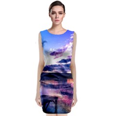 Photo Coucher Du Soleil Effet Galaxy Classic Sleeveless Midi Dress by kcreatif