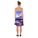 Photo Coucher du soleil Effet Galaxy Ruffle Detail Chiffon Dress View2