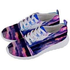 Photo Coucher Du Soleil Effet Galaxy Men s Lightweight Sports Shoes by kcreatif