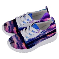 Photo Coucher Du Soleil Effet Galaxy Kids  Lightweight Sports Shoes by kcreatif