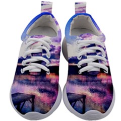 Photo Coucher Du Soleil Effet Galaxy Kids Athletic Shoes by kcreatif