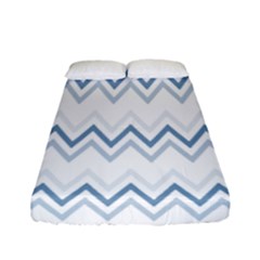 Chevrons Bleus/blanc Fitted Sheet (full/ Double Size) by kcreatif