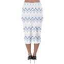 Chevrons Bleus/Blanc Midi Pencil Skirt View2