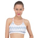 Chevrons Bleus/Blanc Basic Training Sports Bra View1