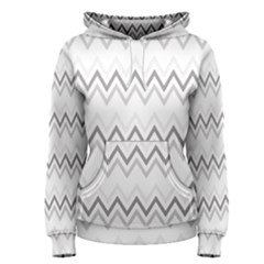 Chevrons Gris/blanc Women s Pullover Hoodie by kcreatif