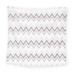 Chevrons Gris/blanc Square Tapestry (large) by kcreatif