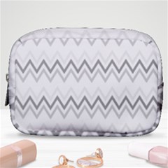 Chevrons Gris/blanc Make Up Pouch (small) by kcreatif