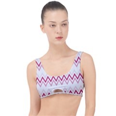 Chevrons Rose/blanc The Little Details Bikini Top by kcreatif