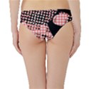 Abstrait Effet Formes Noir/Rose Hipster Bikini Bottoms View2